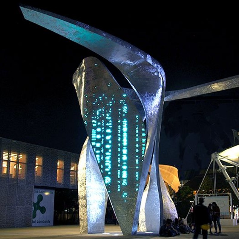 大型不锈钢精神堡垒雕塑定制y导向牌户外指示牌广告标识牌立式景