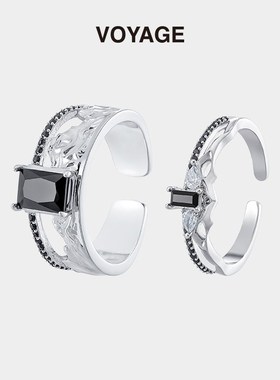 恋与深空秦彻生日周边100级羁绊戒指女情侣可调S节对戒指环学生党