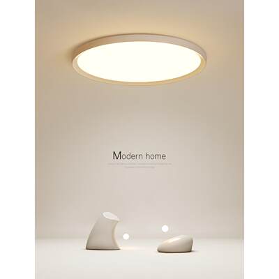 led吸顶灯现代简约北欧超薄创意卧室灯圆形大气客厅灯餐厅灯灯具