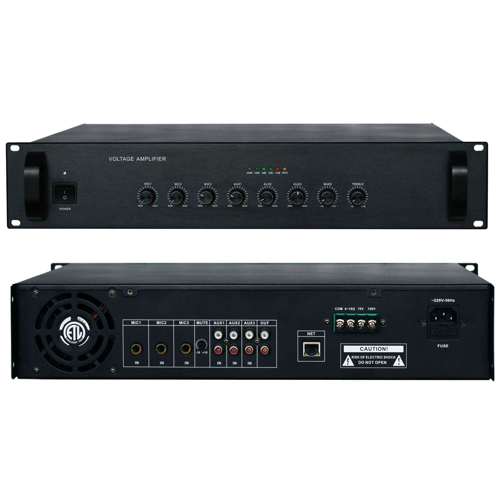 厂家直销IP定压功放 ip农村广播合并式功放120W180W 1000W YA735