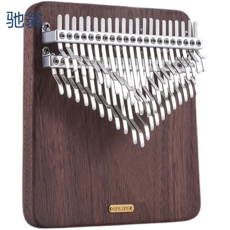 znM比三呆弹吉他42音拇指琴聆听双排半音阶板式听月卡林巴琴低音