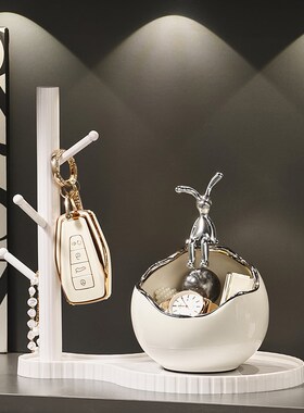 挂钩钥匙收纳玄关摆件入户欢迎回家客厅酒柜电视柜鞋柜家居装饰品