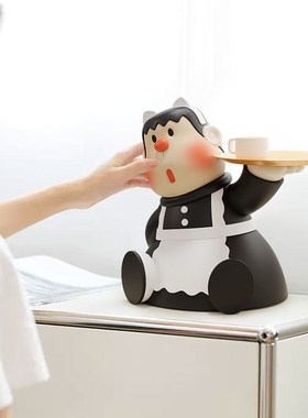 胖虎入户玄关钥匙收纳桌面摆件客厅电视柜装饰品乔迁新居礼品礼物