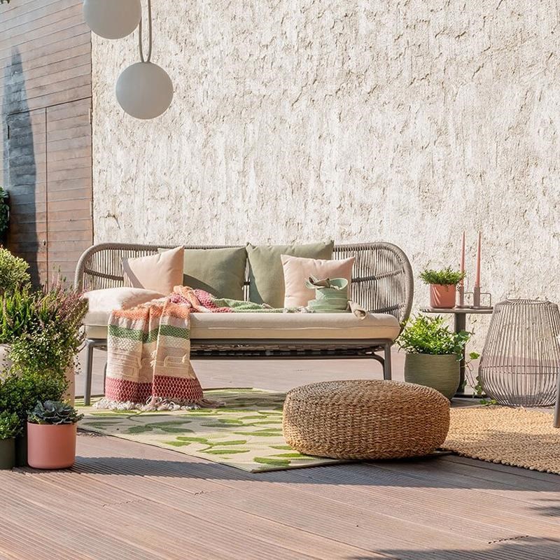 定欧制北外藤沙发家具庭院别墅露室天花萨里沙发园编沙发民宿酒店