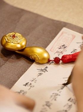 朱炳仁【旋转如意手把件】创意趣味摆件精美手把件摆设个性把玩新