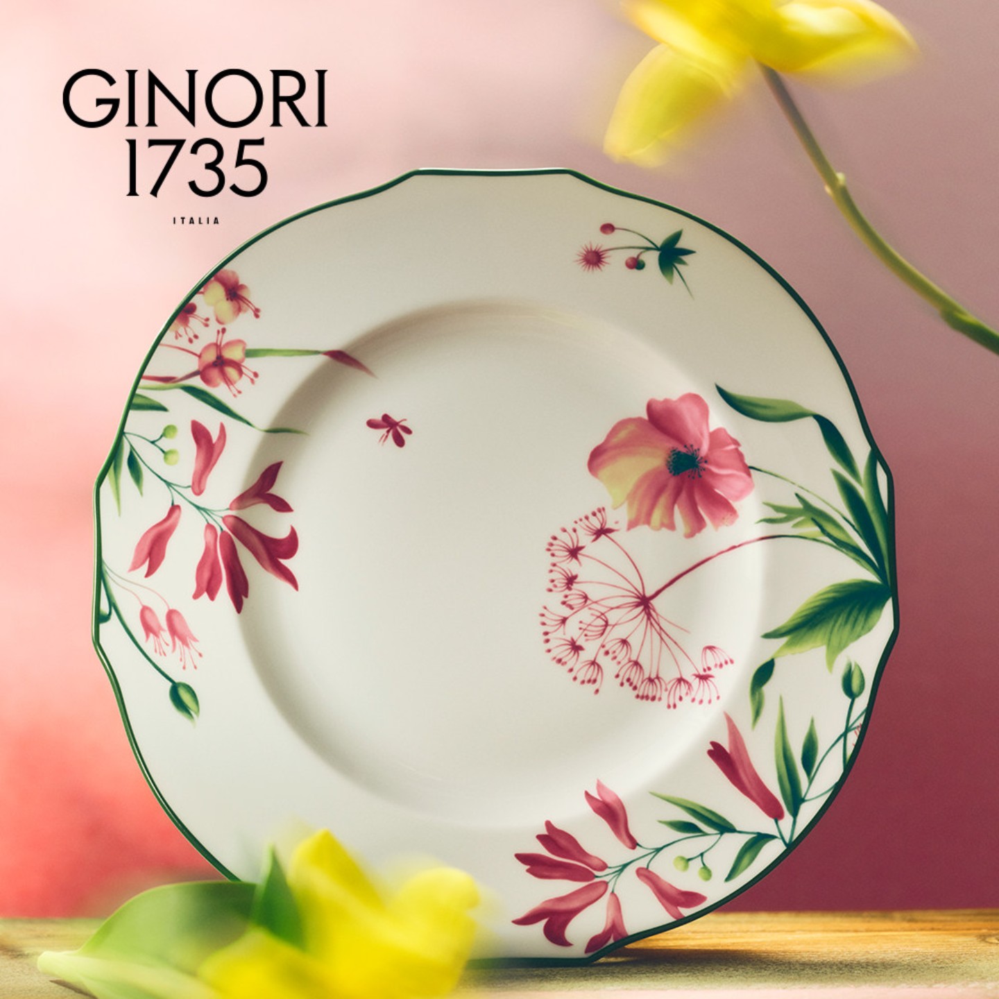 Ginori 1735 翡冷翠花园系列 陶瓷餐盘餐具瓷器套装乔迁送礼品
