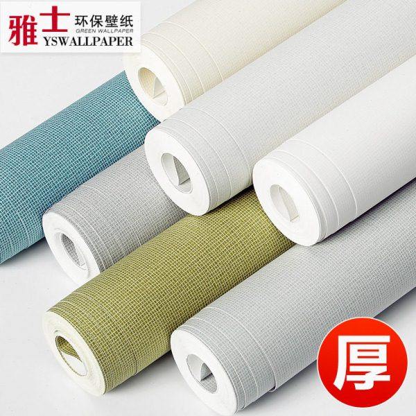 加厚墙纸非自粘家用无胶装修无纺布房间卧室客厅网红2023新款壁纸