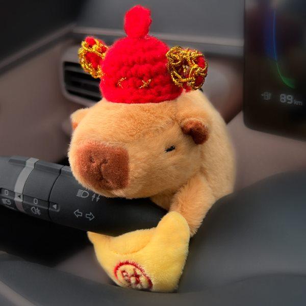 卡皮巴拉水豚汽车怀挡装饰车载雨刮器转向灯公仔车内屏幕装饰摆件,汽车用品/电子/清洗/改装,摆件,淘宝优惠券,粉丝福利购,淘宝优惠卷