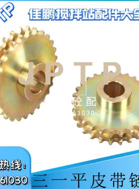中联三一搅拌站平皮带减速机滚筒27齿链轮双链条 三一SPD10014-11