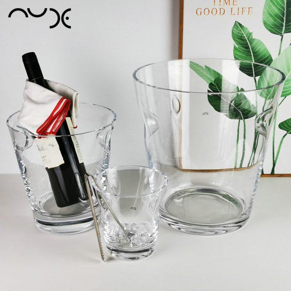 NUDE努德土耳其进口水晶玻璃冰桶手工制作香槟桶红酒冰块桶冰酒桶