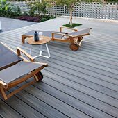 塑木木塑户外地板室外生态木庭院露台防腐木碳化木 菠萝格围栏