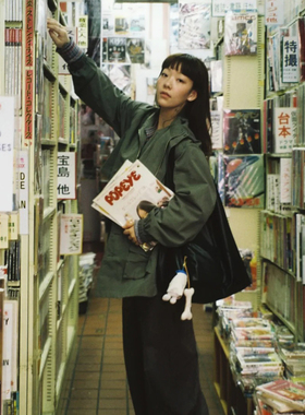 JUST SHINE东京神保町日系风调中长短工装风衣女ootdinspo外套男