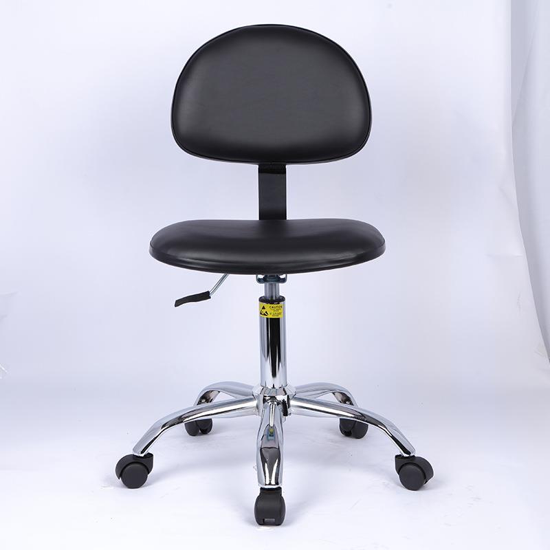 pu防静电皮革椅流水线椅车间椅靠背椅子扶手椅会议室工作静音转椅