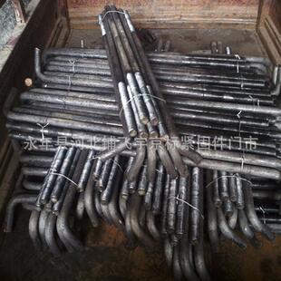 地脚螺栓7字9字45号钢地脚双头螺丝m8—m48双头螺栓U型栓