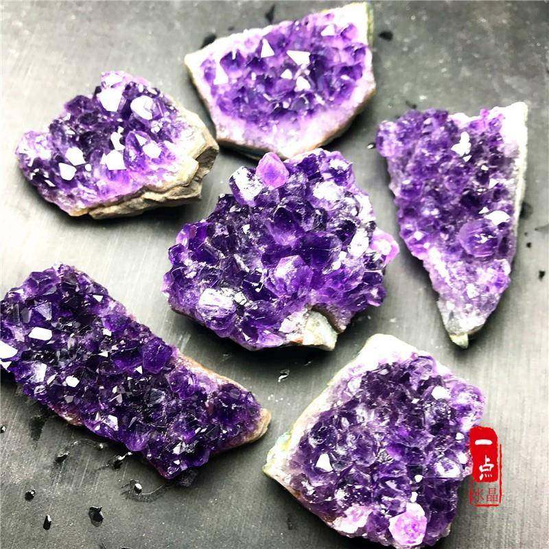 乌拉圭天然深紫水晶簇紫晶块紫晶洞片消磁原石聚宝盆桌面装饰摆件,鲜花速递/花卉仿真/绿植园艺,其它园艺用品,淘宝优惠券,粉丝福利购,淘宝优惠卷