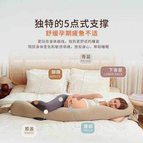 德国STRAFBRG舒适宝孕妇枕护腰侧睡枕托腹u型枕抱枕侧卧靠枕枕头