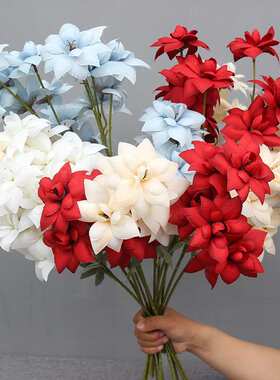 新款婚庆仿真花材夕颜花婚礼堂布置酒店场景手工插花花艺装饰吊顶