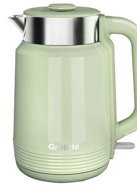 格来德D3020电热水壶 2L家用烧水壶双层防烫热水壶 电水壶1800W