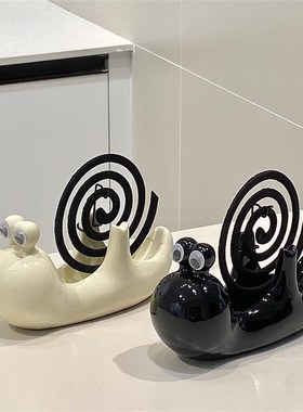 【新家的一百个快递】桌面摆件蜗牛蚊香盘托家居好物客厅玄关摆件