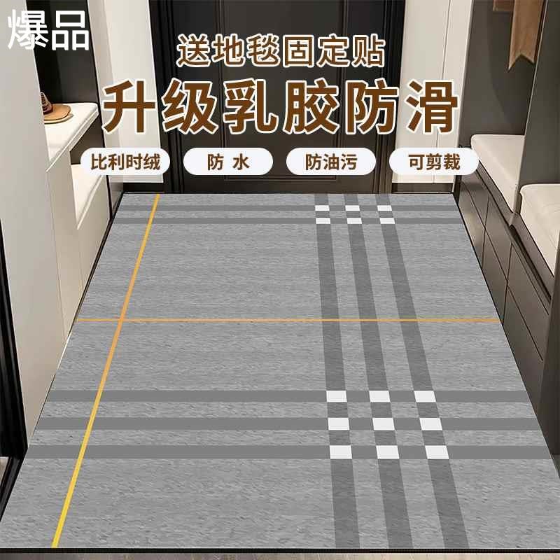 入户门地垫进门地毯家用门口高级防滑垫玄关脚垫可剪裁门口
