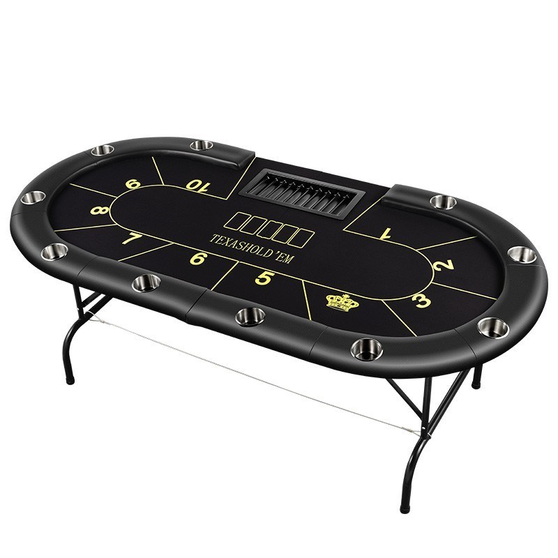 德州扑克比赛桌筹码棋牌室专用折叠桌面可定制尺寸桌布德州桌子