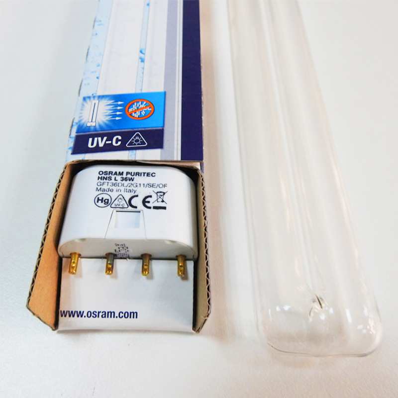 欧司朗Osram H型紫外线灯HNS L 36W 2G11消毒机杀菌灯管254nm波长图片