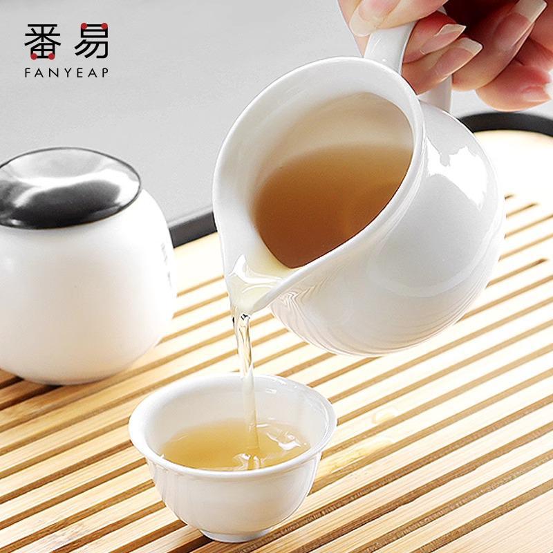 杯子/玻璃/公道杯B1pq801-陶瓷杯会客喝茶匀杯家用办公功夫泡茶杯