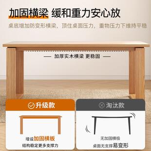 【折扣价】家用餐桌椅套装简约餐桌家用小户型仿实木餐桌长方形吃