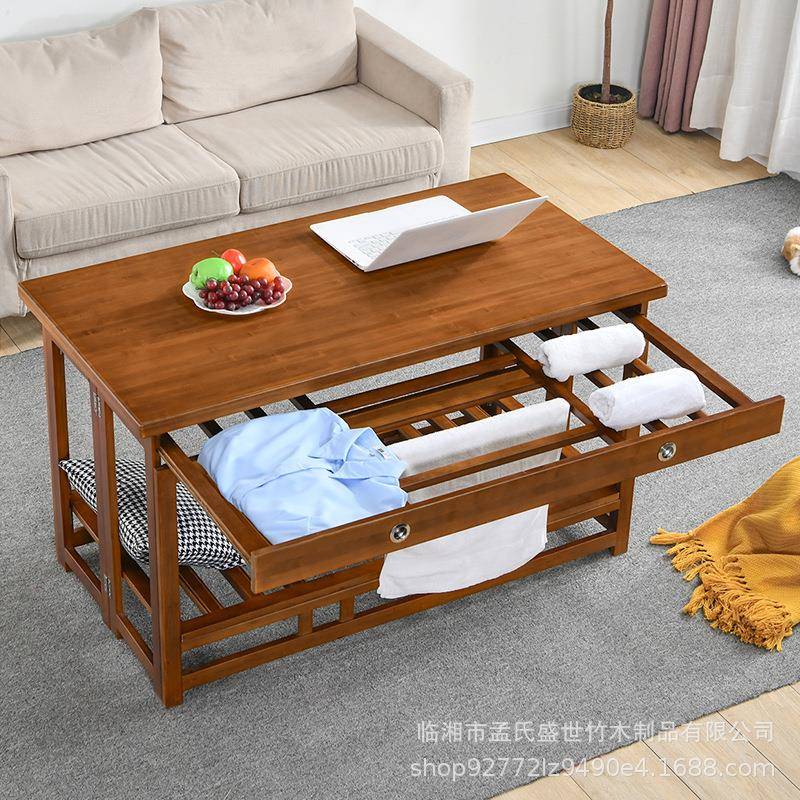 【折扣价】烤火桌多规格折叠取暖餐桌楠竹烤火架冬季家用多功能烤