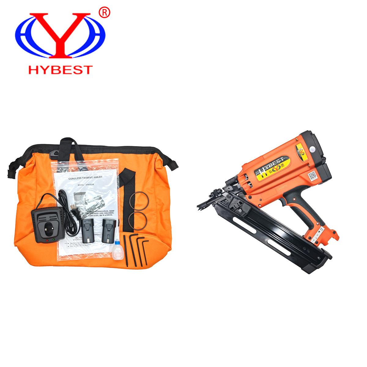 弘愿GFN3490 纸排斜排钉枪 燃气木钉枪 气动打钉枪瓦斯枪