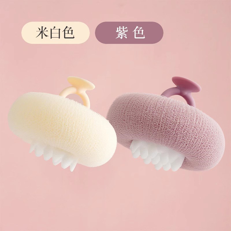 吸盘沐浴球浴f花柔软不散家用洗澡沐浴起泡泡女士专用搓澡按摩神