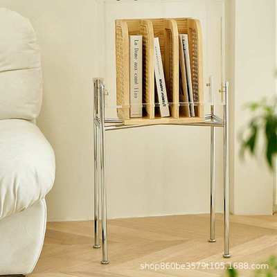 Acrylic steel Magazine Rack Storage table Furniture Lockers