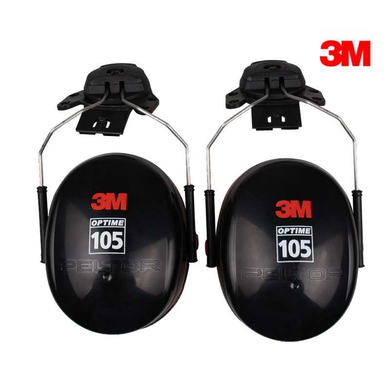 中国3M挂安全帽式防护耳罩 H10P3E降噪音耳罩 工地隔音安全耳罩