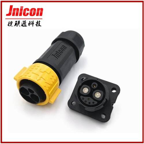 M25自锁2+1+5芯防水连接器60A电流+信号防水接头