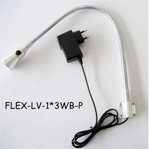 1*3W220VLED软管壁灯铝材软管灯带插头墙面床头表面螺丝固定