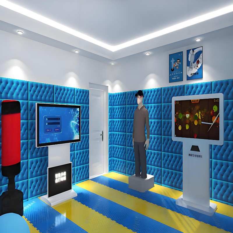 43寸智能体感互动宣泄一体机学生情绪呐喊击打系统