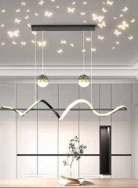 现代环形吊灯智能黑色金色无主灯客卧餐厅套餐DD