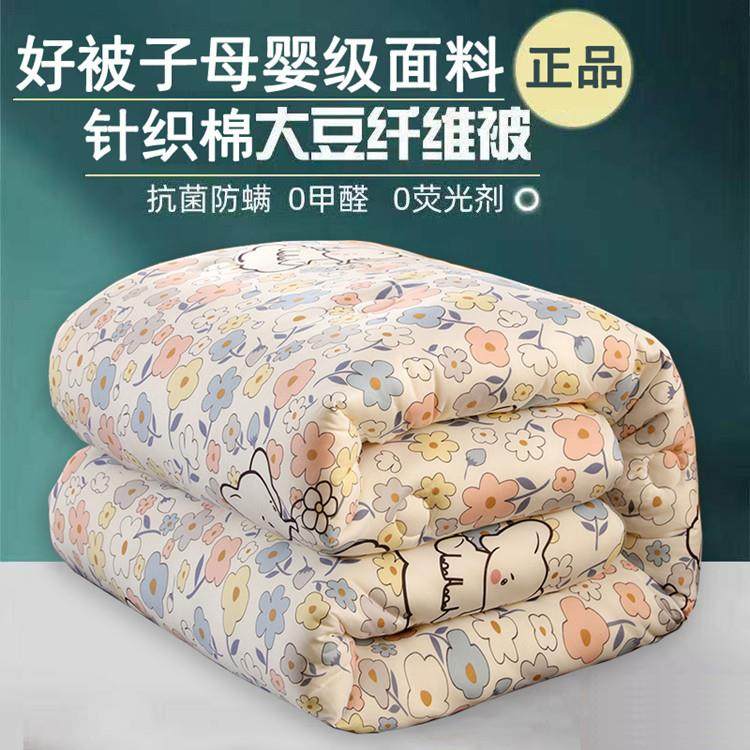 a类被子冬被150x200春秋棉被学生宿舍单人加厚保暖儿童1米2大豆被