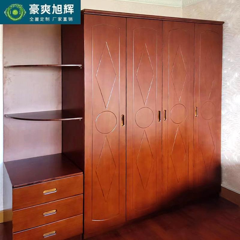 热销香樟木三四五六门凌形1米6实木整体儿童成人卧室衣柜