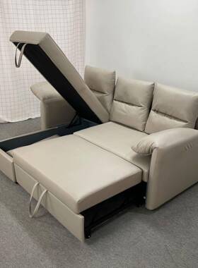 沙发床多功能小户型客厅卧室橙色现代简约暖色系橙色梳化组合沙发