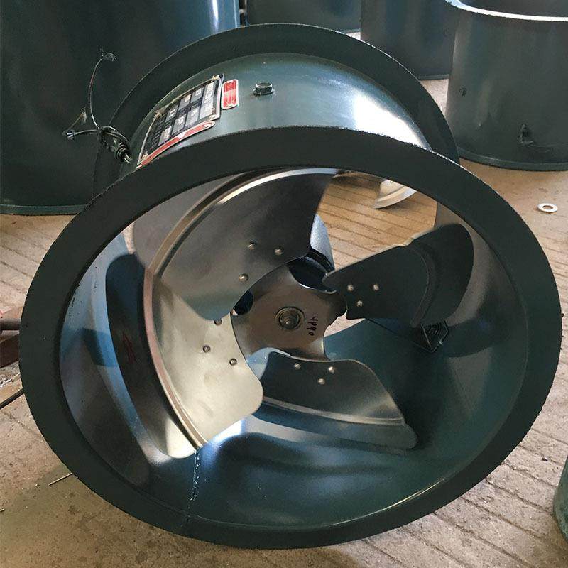 SFG5-4P-0.75KW配活动百叶风门优质轴流风机，低噪声轴流风机