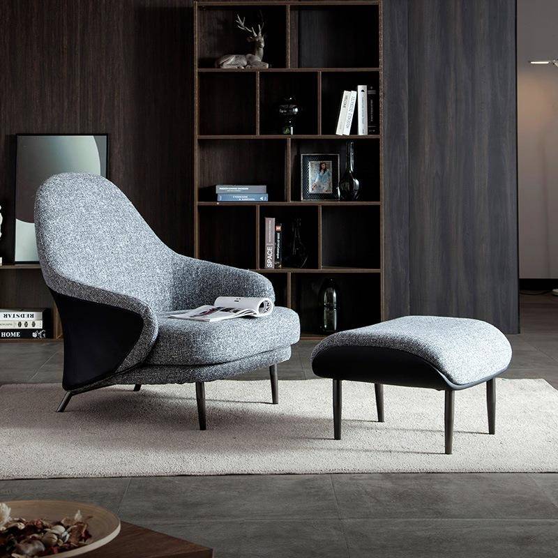 意式极简轻奢躺椅单人客厅卧室阳台书房午休懒人靠背休闲沙发椅