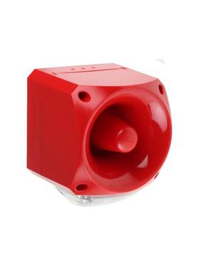 klaxon18-980573报警器红色灯身透明灯罩110V230V105dB64音调