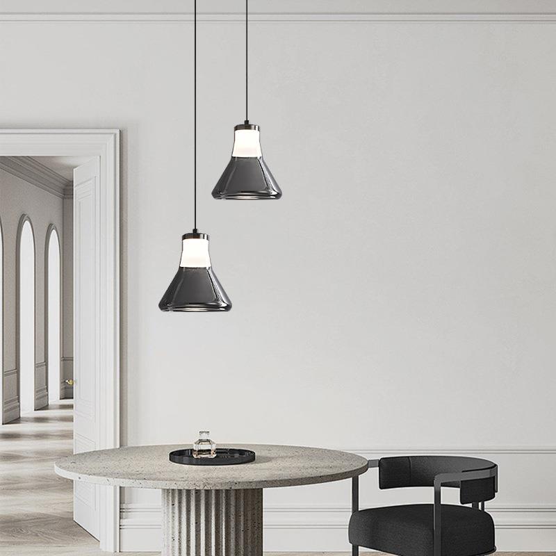 意式极简床头小吊灯现代简约餐厅吧台设计师艺术玻璃客厅卧室灯