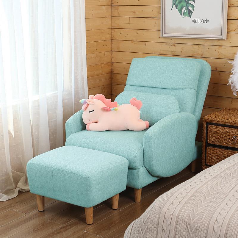 休闲折叠躺椅阳台小型小户型靠背椅子懒人沙发单人卧室沙发椅客厅