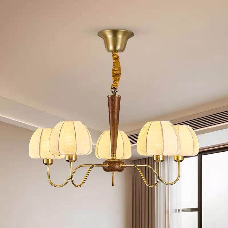 法式中古风客厅灯吊灯美式复古卧室餐厅南洋风灯具全屋2024年新款