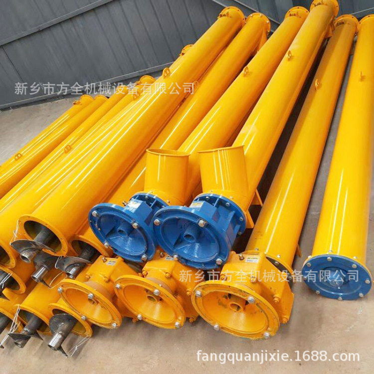 管式粉煤灰螺旋输送机 水平垂直送料 5-300米可定 长距离传送绞龙