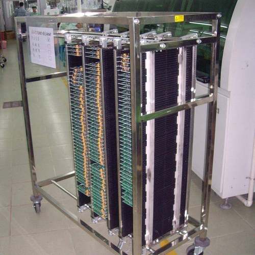 PCB挂篮车型号-PCB周转车-PCB上板架用途便携仓储架可拆卸