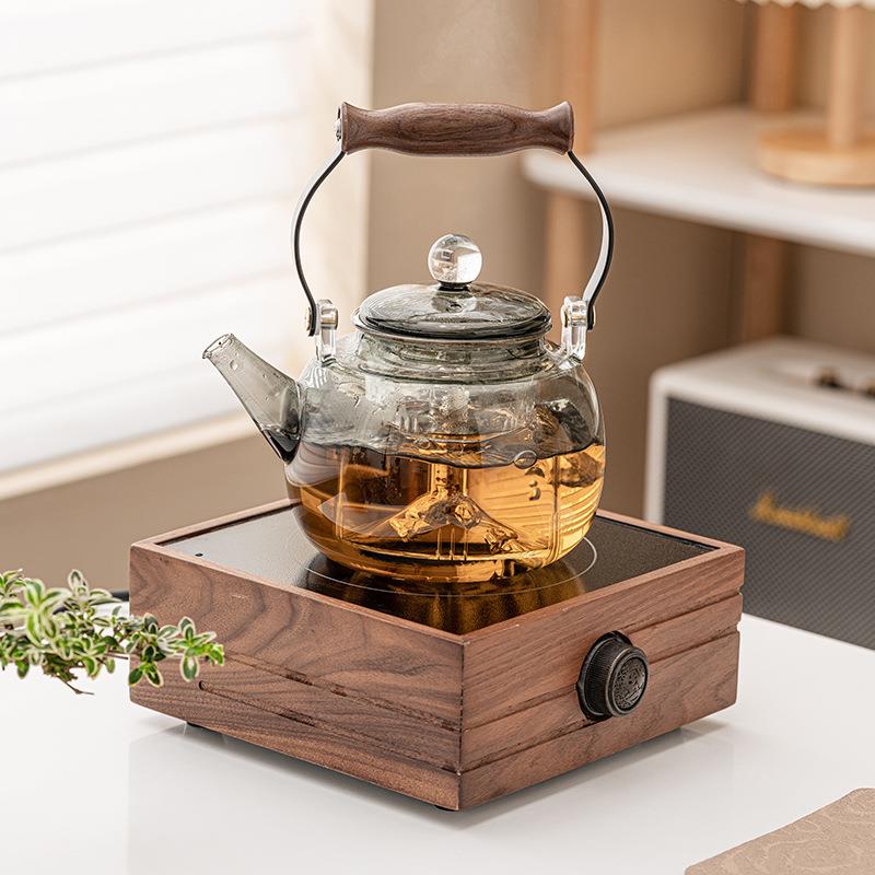 玻璃茶壶泡茶家用大容量提梁壶耐高温烧水壶电热蒸煮一体套装单壶