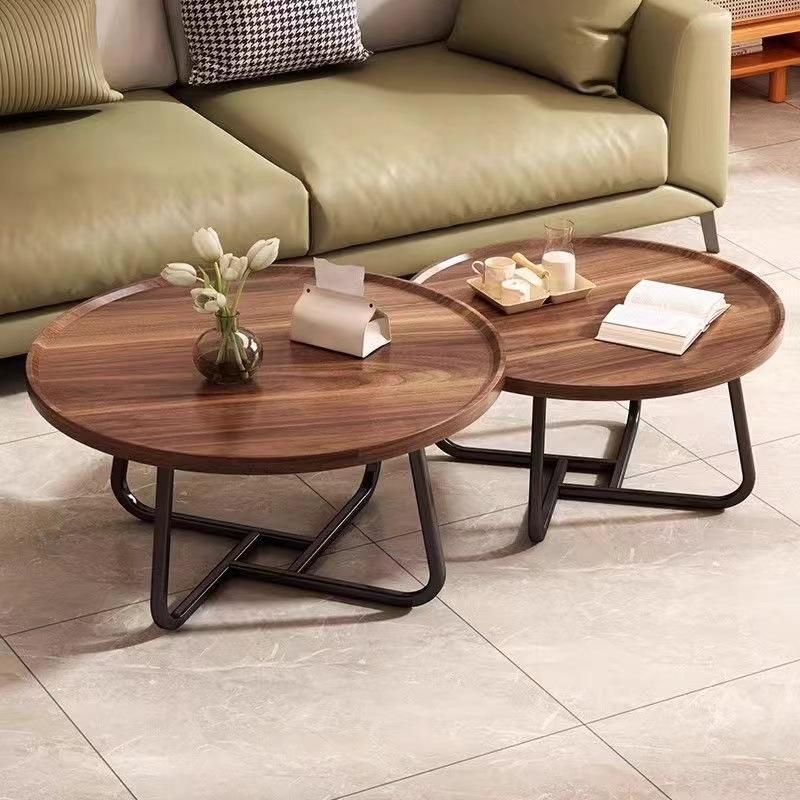 茶几沙发边几边柜圆桌子简易家用移动床头桌小户型木桌迷你置物